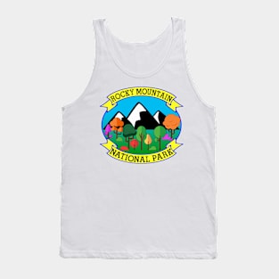 ROCKY MOUNTAIN NATIONAL PARK COLORADO HAPPY CAMPER CAMPING HIKING CLIMBING Tank Top